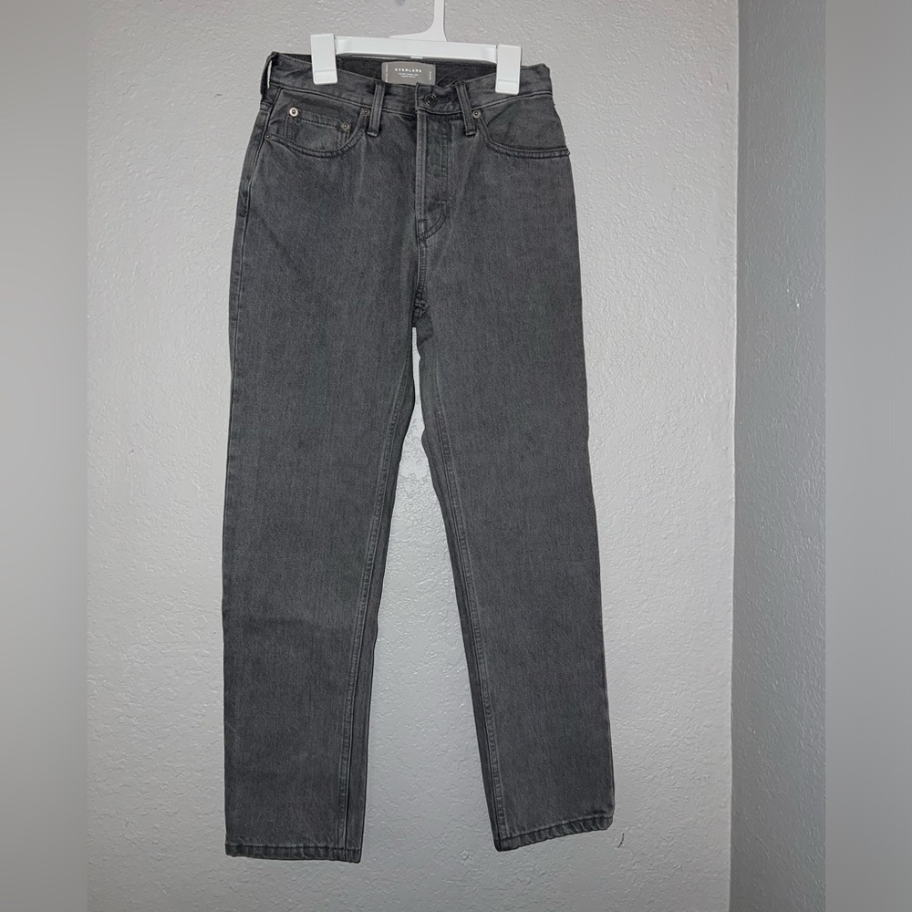 Everlane The 90's Cheeky Crop Jeans Gray Organic Cotton